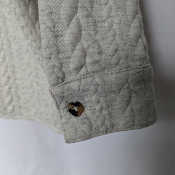 Robert Louis Button Up Sweater Jacket Collar Gray Size XL Cozycore grandmacore - Picture 5 of 10